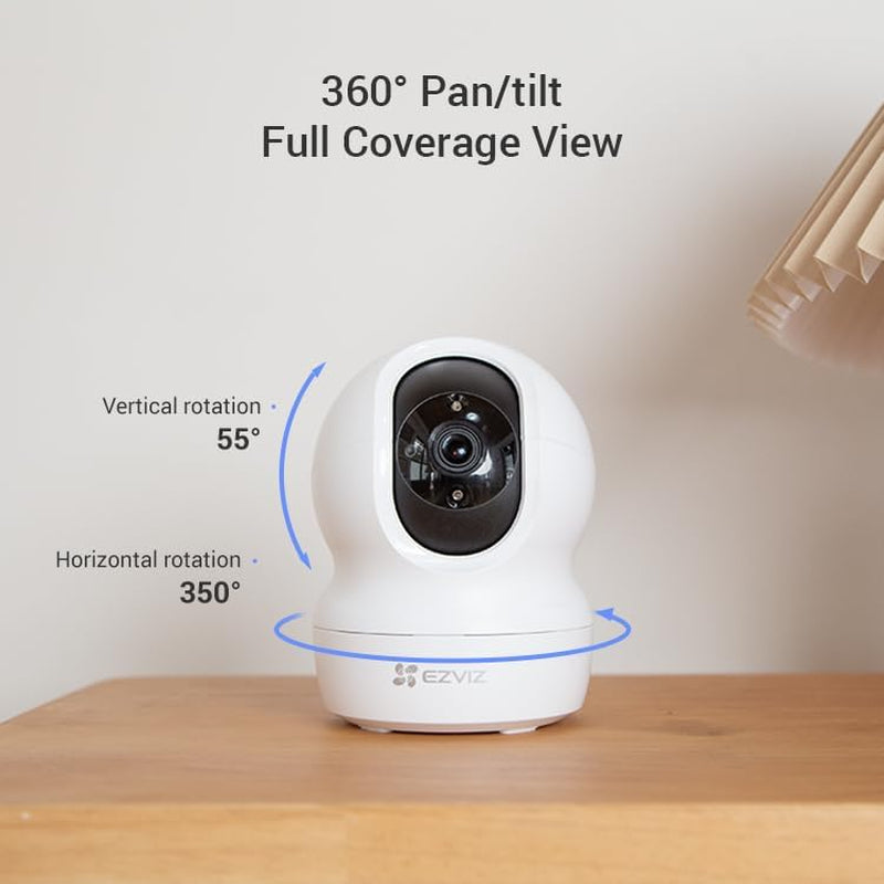 CP1 Pro 2K Indoor Security Camera Wifi, 2.4Ghz Baby Monitor Wireless with Call Button, 512GB Supports, 360° Pan Tilt, Smart Colour Night Vision, Auto Tracking, Two-Way Audio, Sleep Mode