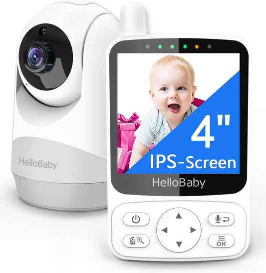 Baby Monitor,29-Hour Battery Life,Upgrade Baby Monitor with Camera and Night Vision,No Wifi,355°/120° Remote Pan Tilt Camera 2X Zoom, ECO Mode,2-Way Talk,Up to 1000Ft,Temperature