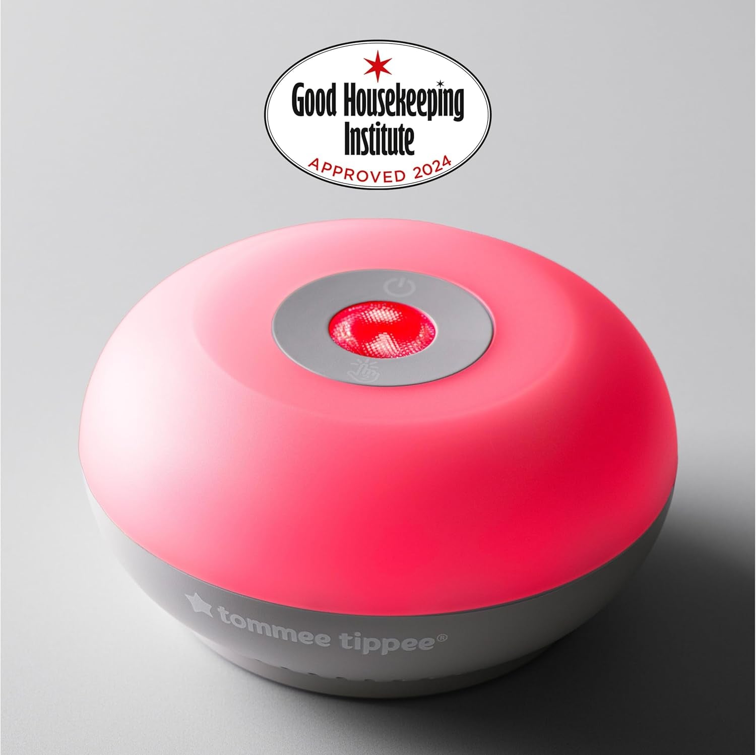 Dreammaker Baby Sleep Aid, Developed with Scientists, LED Red Nightlight, Adjustable Brightness and Pulsing Glow, Automatic Crysensor Soothes with Pink Noise